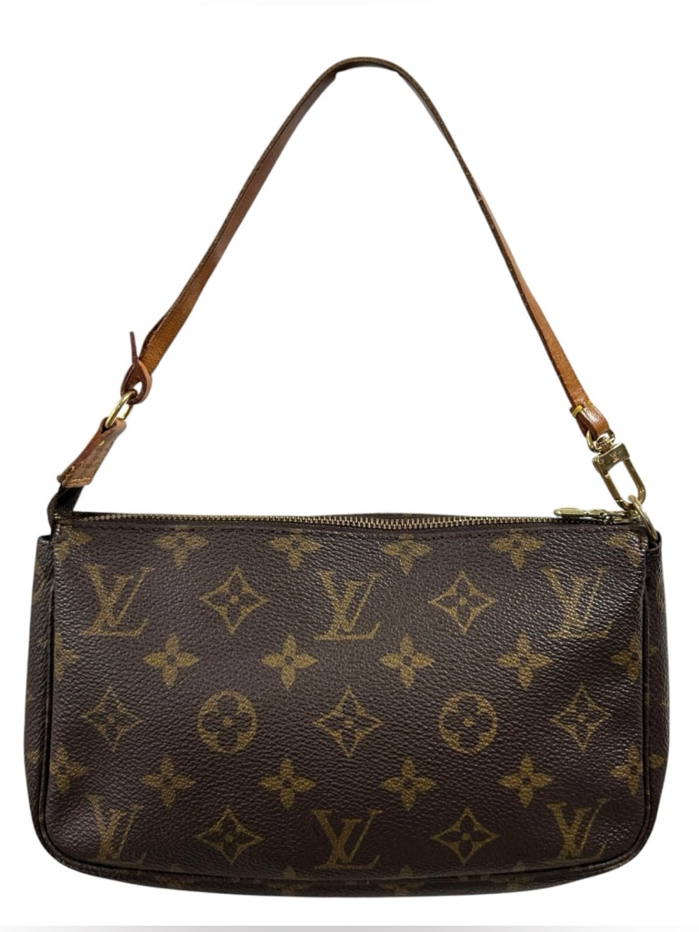 Louis Vuitton Monogram & Vachetta Leather Pochette Mini Bag - Picture 7 of 15